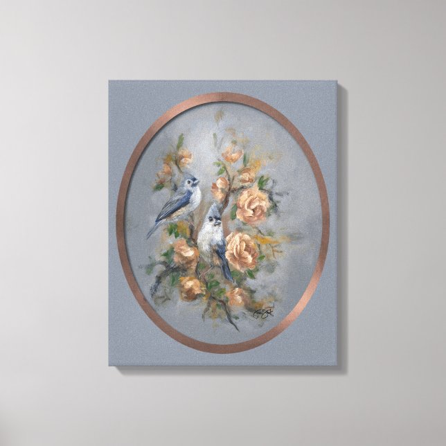 Toile Mésange à tête noire 16x20" (Recto)