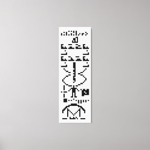 Toile Message binaire Arecibo 1974