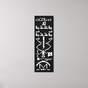 Toile Message binaire Arecibo 1974