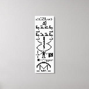 Toile Message binaire d'Arecibo 1974