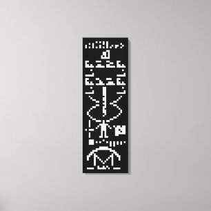 Toile Message binaire d'Arecibo 1974