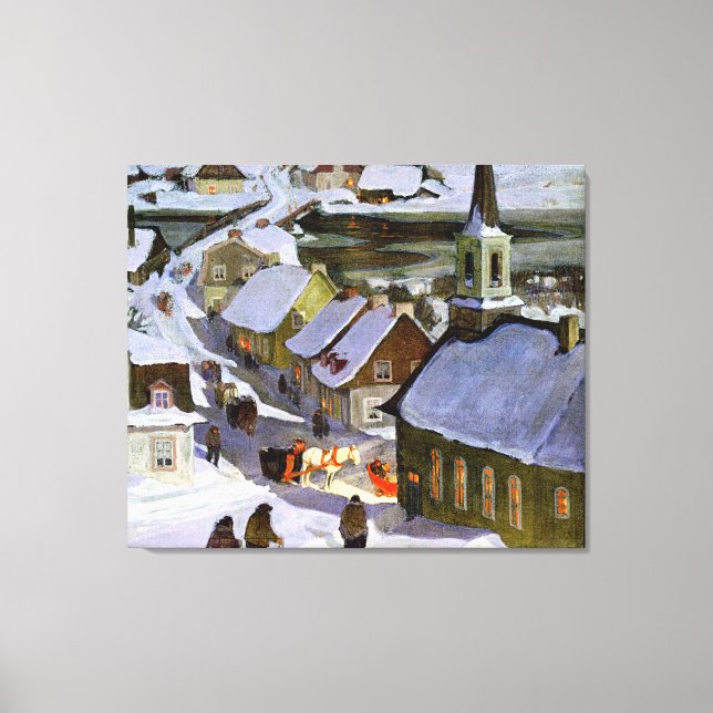 Toile Messe de minuit, peinture d'art, (Recto)