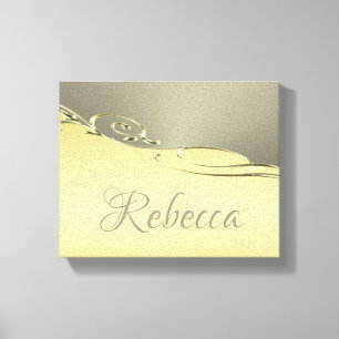 Toile Métal or de luxe décoratif sur or et argent