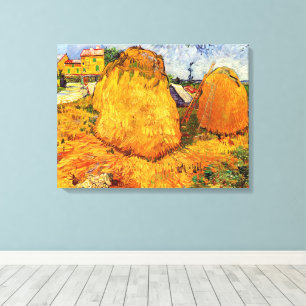 Toile Meules de foin en Provence par Vincent van Gogh