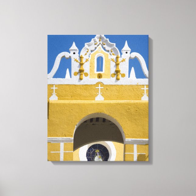 Toile Mexique, Yucatan, Izamal. Le couvent franciscain (Recto)