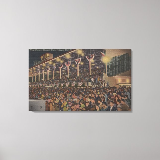 Toile Miami, FL - West Flagler Kennel Club, Chien (Recto)