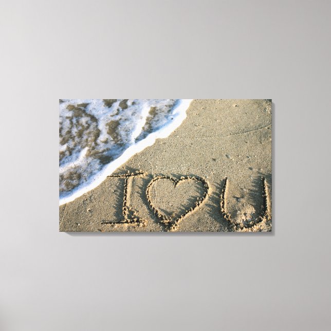 Toile Miami, Floride, USA. Je t'aime (Recto)