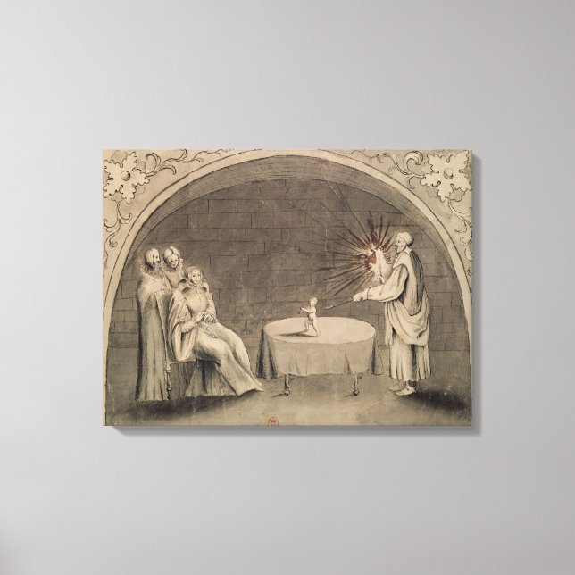 Toile Michel de Nostradame et Catherine (Recto)