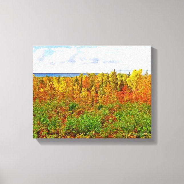 TOILE MICHIGAN AGLOW EN AUTOMNE (Recto)