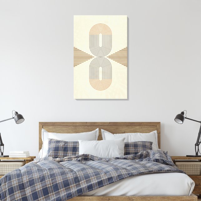 Toile Mid-Century Modern Abstract Wall Art  (Insitu(Chambre))