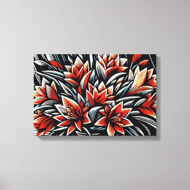 Toile Midnight Bloom (Recto)