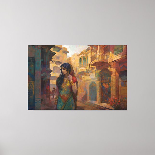 Toile Midnight Musings, by artist Bella Catza (Recto)