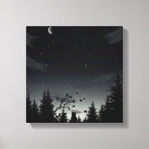 Midnight Whispers: Cat Under the Stars