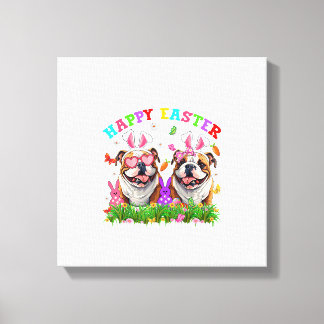 Toile Mignon chien bouledogue anglais et oreilles de lap