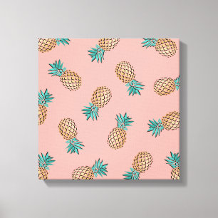 Toile mignon été tropical faux motif d'ananas