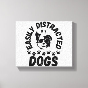 Toile Mignon facilement distrait par les chiens amateurs