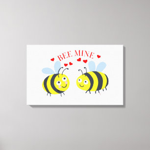 Toile Mignonne "Mine d'abeilles" Aimer Saint Valentin Id