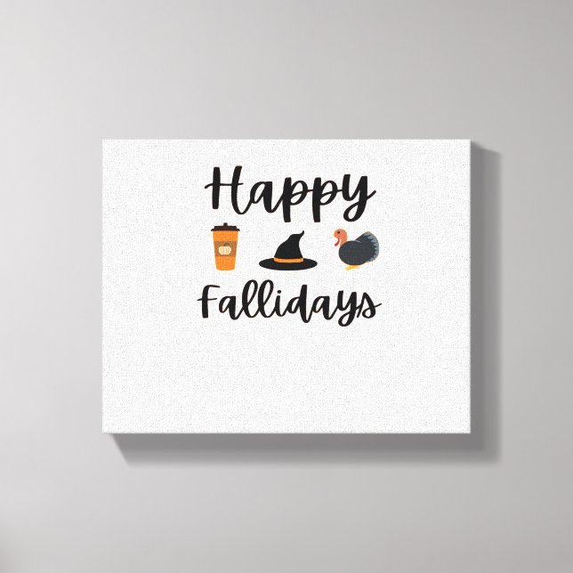 Toile Mignonne saison d'automne Joyeux Fallidays Thanksg (Recto)