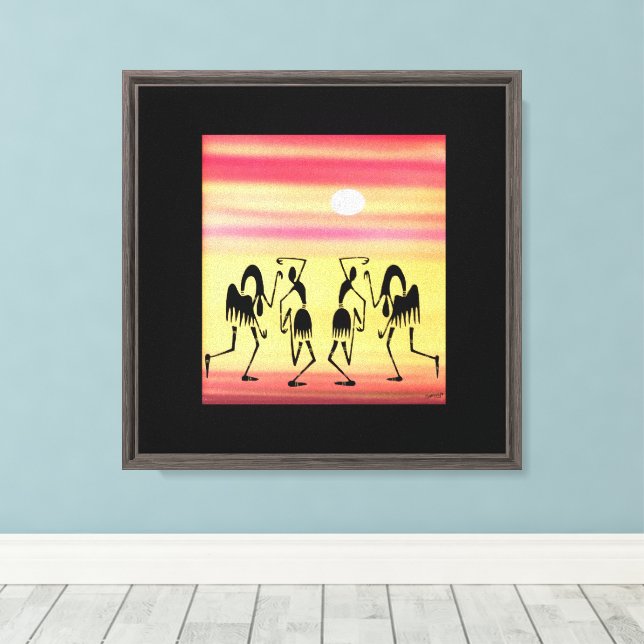 Toile Mignonne Sunny Day Pause danse (Insitu (Plancher de Bois))