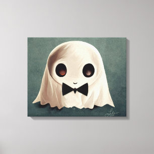 Toile Miles The Friendly Ghost ・ Cute Halloween Art