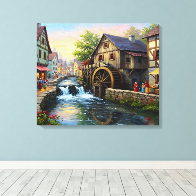 Toile Mill In The Village (Insitu (Plancher de Bois))