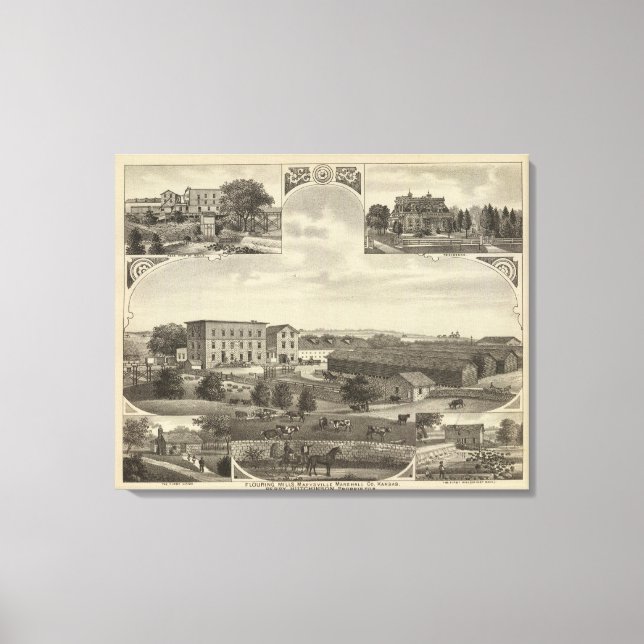Toile Mills et Résidences en Kansas (Recto)