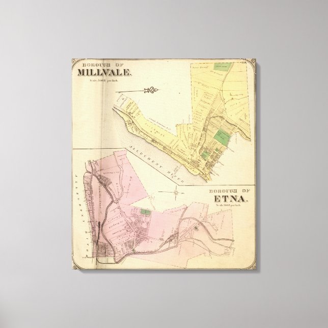 Toile Millvale, Etna (Recto)