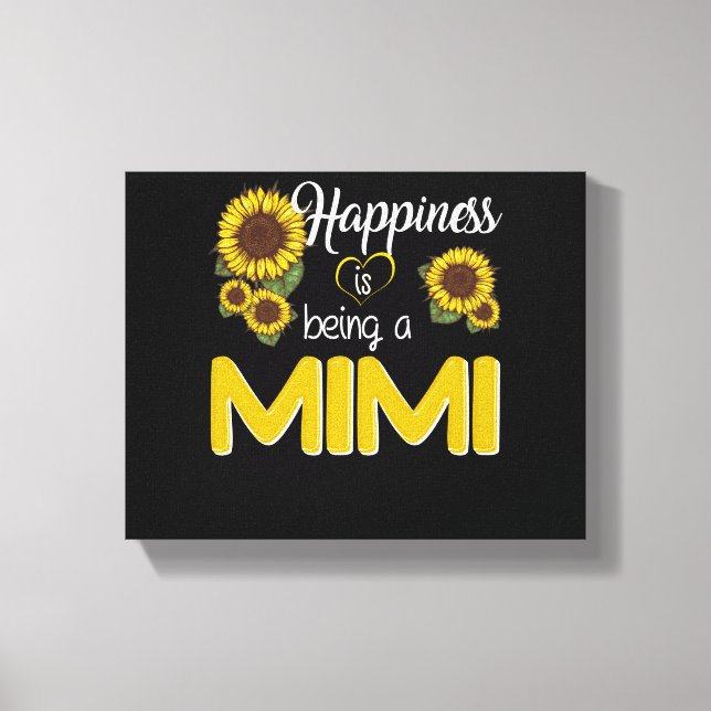 Toile Mimi Venin | Happiness Is Being A MiMi Sunflower (Recto)