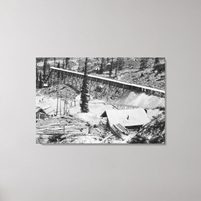 Toile mine d'or Dewey à Thunder Mountain, Idaho (Recto)