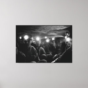 Toile Mineurs De Charbon Profond Sous Terre 1960
