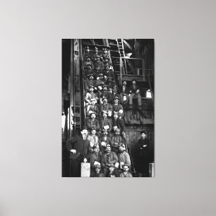 Toile Mineurs de la Terre profonde prêts à descendre 190