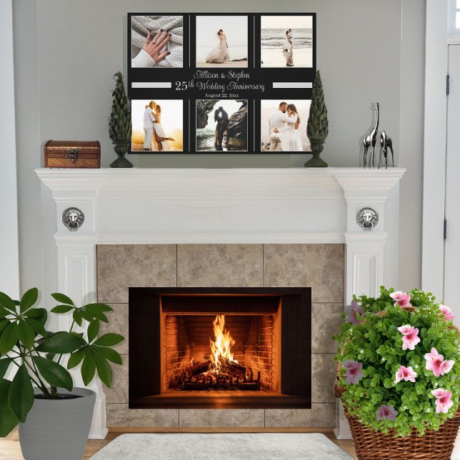 Toile Mini 6 Photo 25e anniversaire de Mariage (Créateur téléchargé)