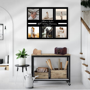 Toile Mini 6 photo 40e anniversaire de Mariage
