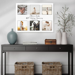 Toile Mini 6 photo 40e anniversaire de Mariage