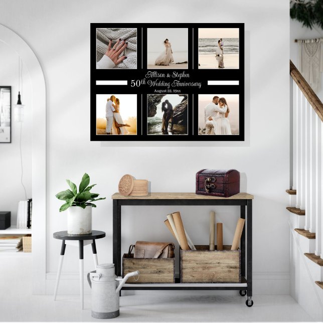 Toile Mini 6 photo 50e anniversaire de Mariage (Créateur téléchargé)