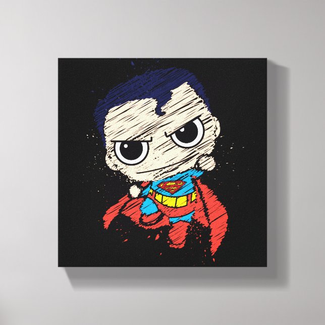 Toile Mini Superman Sketch - Flying (Recto)