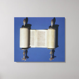 Toile Miniature Torah Scroll, 1765