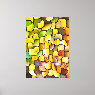 Toile Minimalisme contemporain Motif vert Artdeco