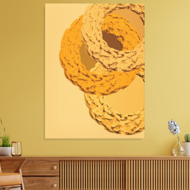 Toile Minimalist Abstract Painting – Geometric Wall Art (Insitu(Salon))