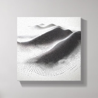 Toile Minimaliste Moderne Abstrait À Points Paysage - 3D
