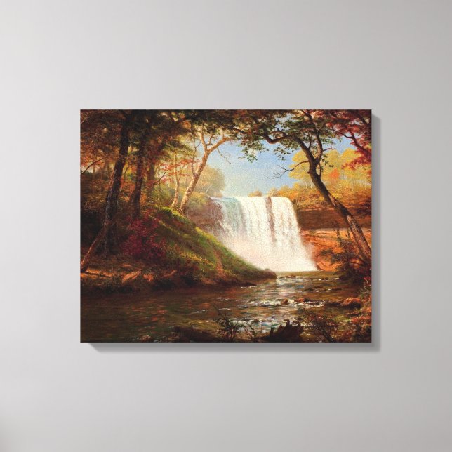 Toile Minnehaha Falls, art de Albert Bierstadt (Recto)