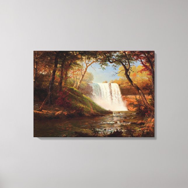 Toile Minnehaha Falls, art de Albert Bierstadt (Recto)