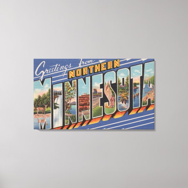 Toile Minnesota (Nord) - Scènes de grandes lettres (Recto)