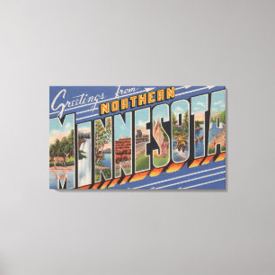 Toile Minnesota (Nord) - Scènes de grandes lettres
