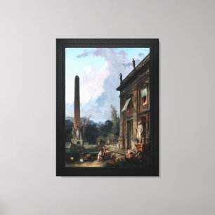 Toile Minstrels errants par Hubert Robert