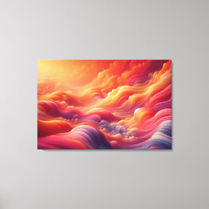 Toile Mirage du coucher de soleil