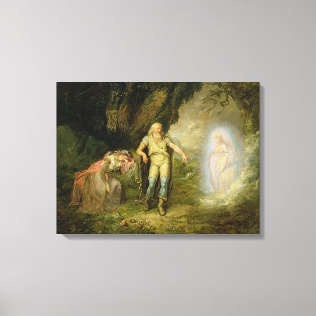 Toile Miranda, Prospero et Ariel, de "The Tempest" par (Recto)
