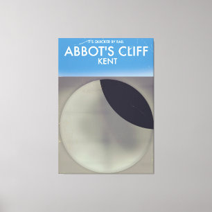 Toile Miroir acoustique d'Abbot's Cliff Kent affiche vin