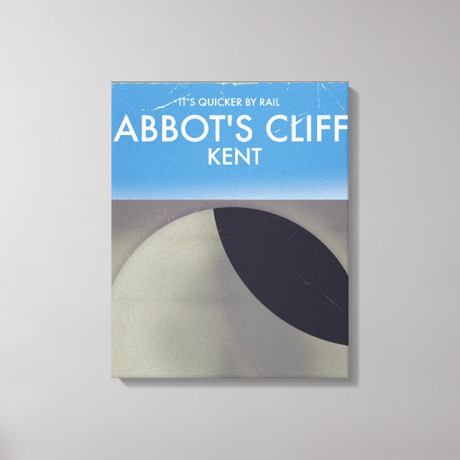 Toile Miroir acoustique d'Abbot's Cliff Kent affiche vin (Recto)