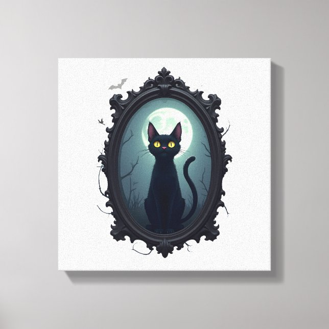 Toile Miroir de chat hanté (Recto)